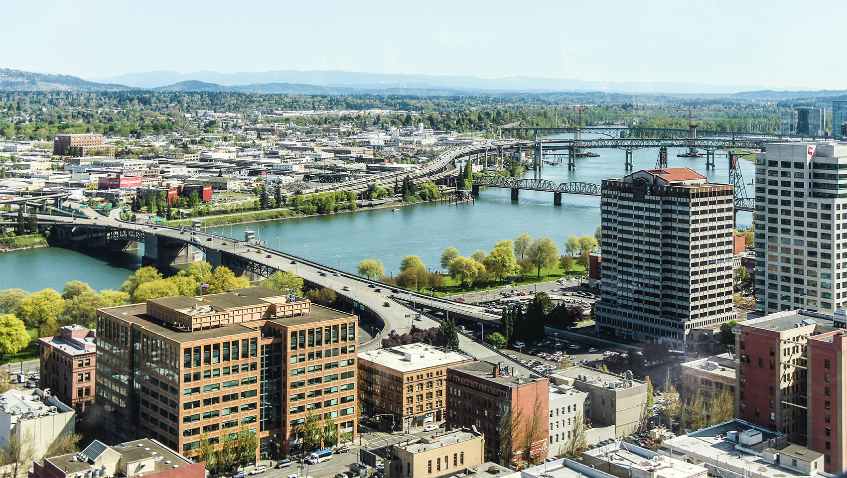 view of downtown portland