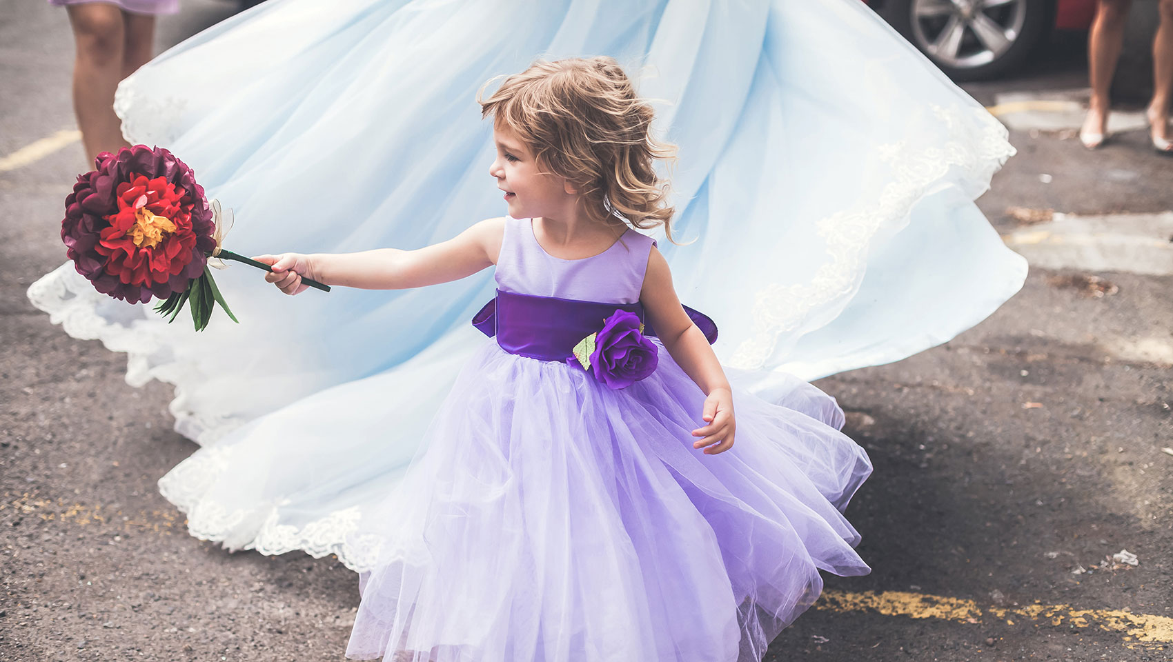 flower girl wedding pics