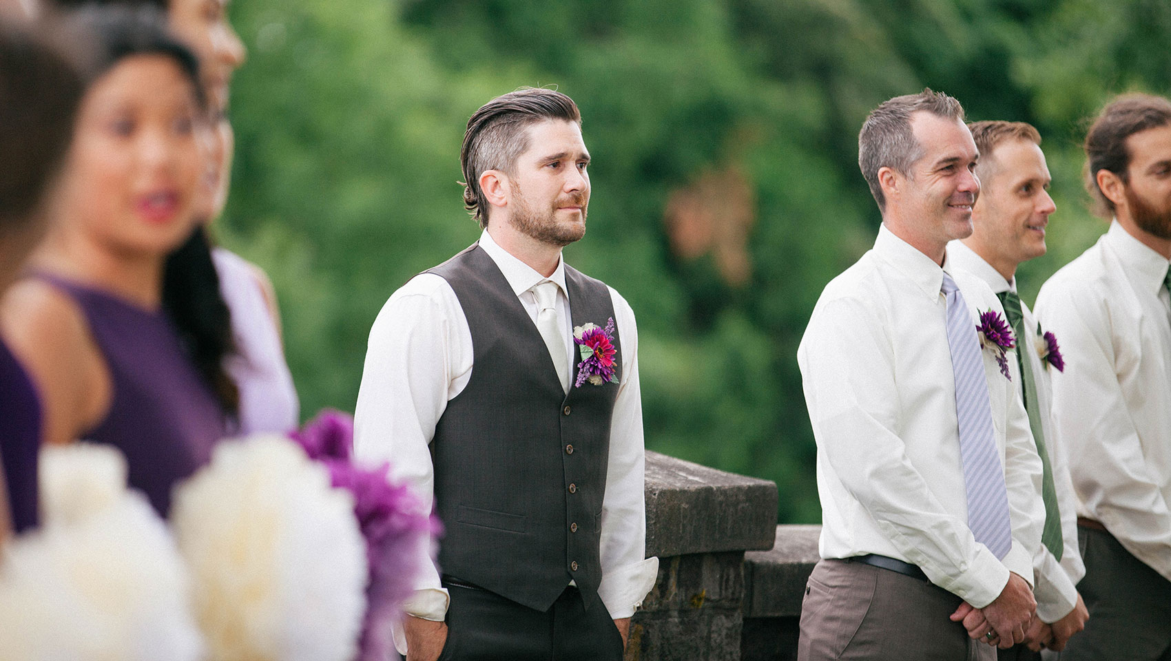 outdoor Portland wedding downtown