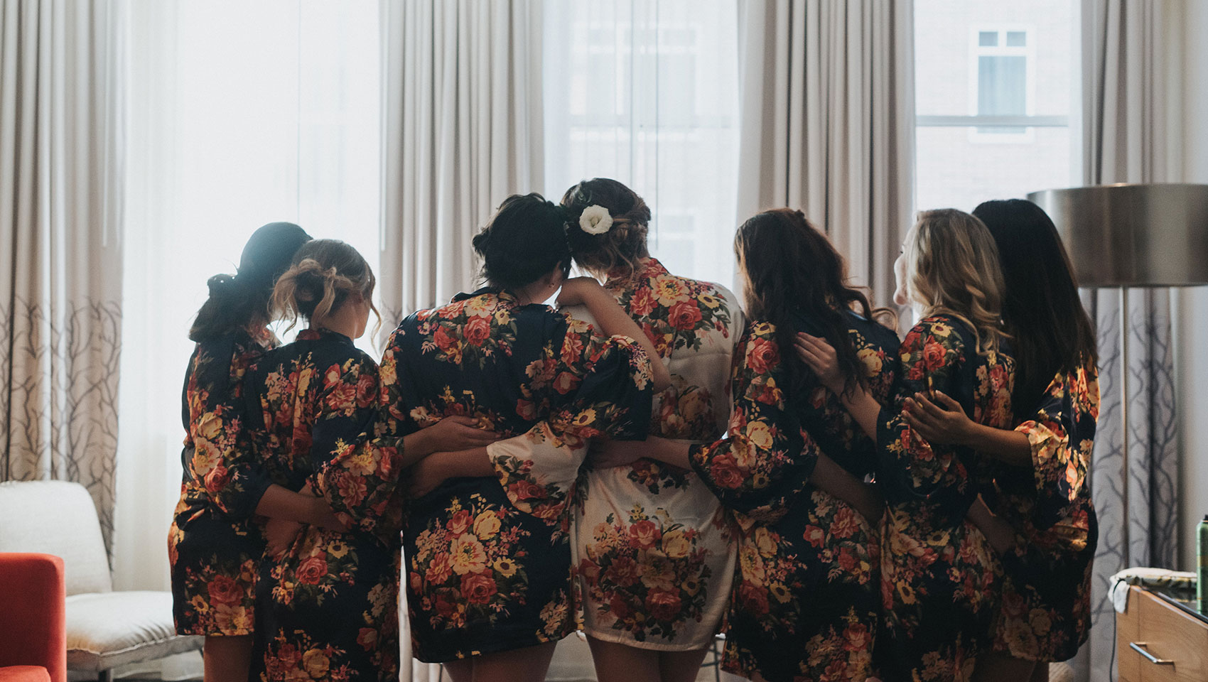 kimpton portland hotel vintage wedding bridal party - portland wedding venues