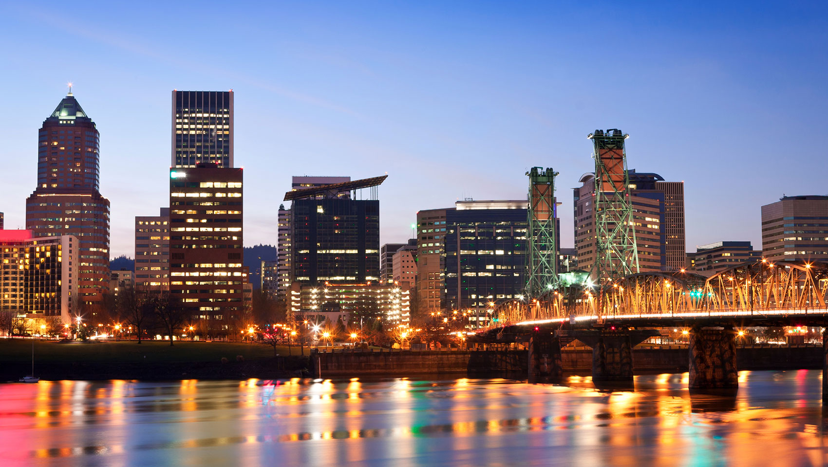 View of Portland from the water