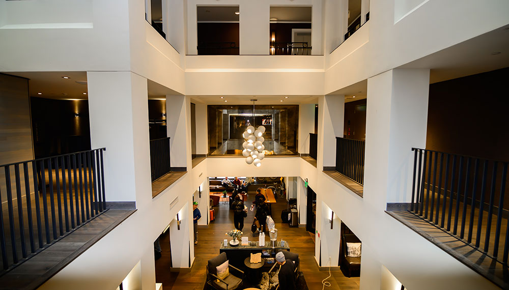 interior view of the Vintage Portland hotel
