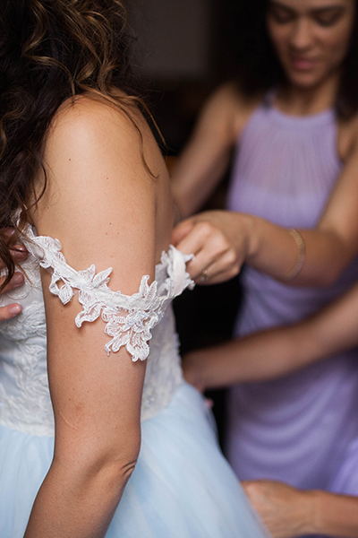 bride with bridesmaids